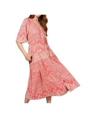 NWT WHITE STUFF Izzie
Linen Blend Button Front Dress Size 8